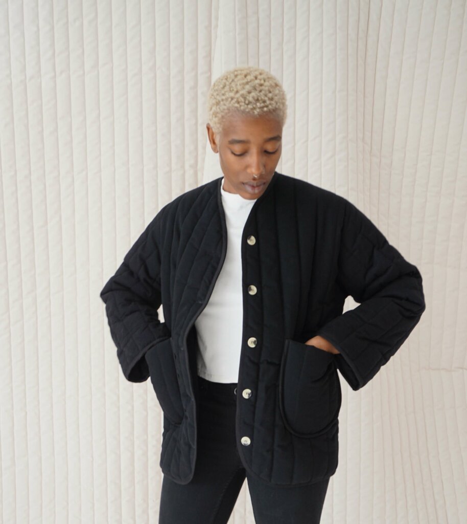 Quilted Jacket Black – TEXTILEHAUS